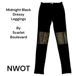Black Leggings w/Knee Patches Sz S